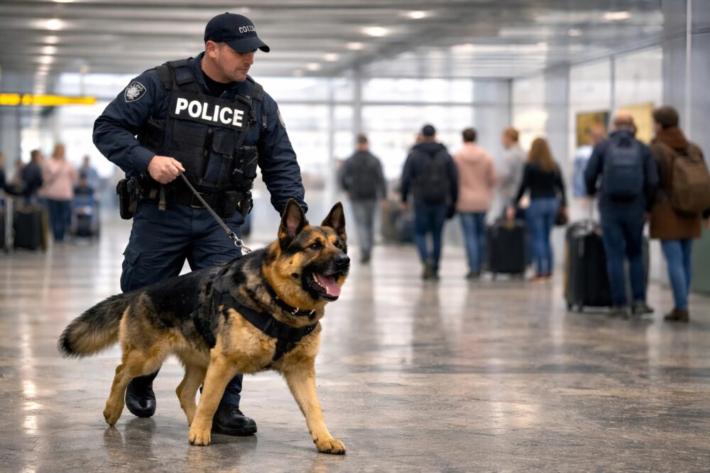De politiehond rende plotseling naar een klein meisje en begon luid te blaffen: wat er daarna gebeurde, liet iedereen sprakeloos