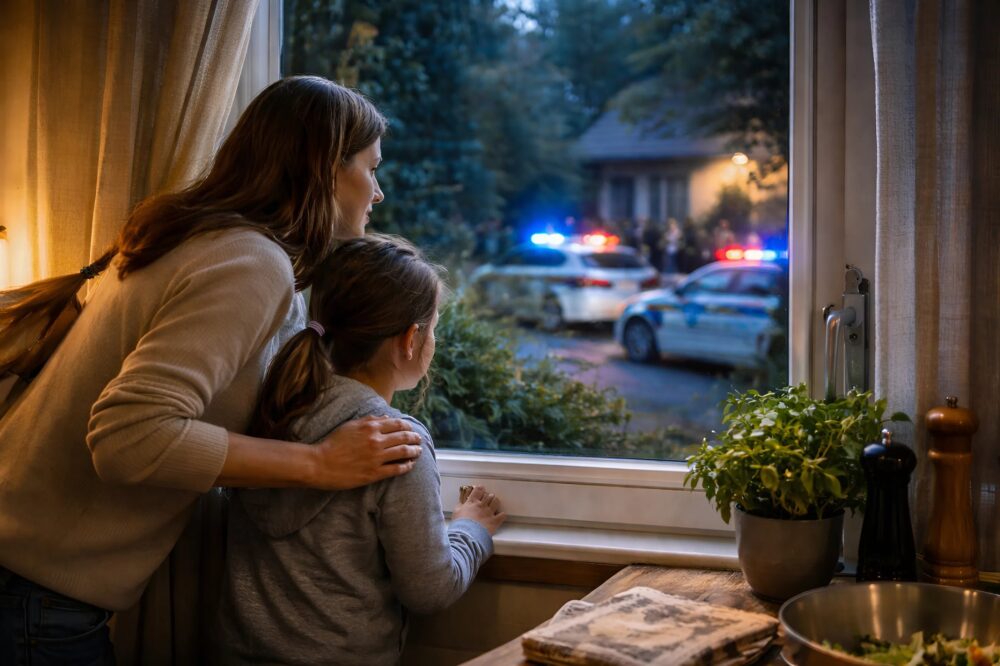 Mijn man belde me in paniek: “Neem onze dochter en ga onmiddellijk het huis uit!” Tien minuten later had de politie ons huis omsingeld