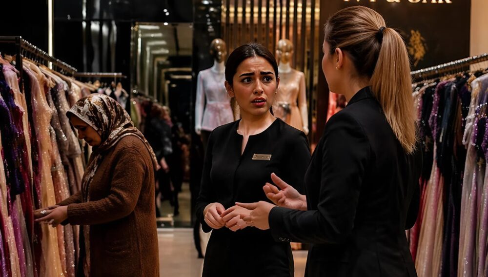 De manager beval de oude vrouw om hun luxe boetiek te verlaten, omdat ze zich niets kon veroorloven, maar er gebeurde iets heel onverwachts