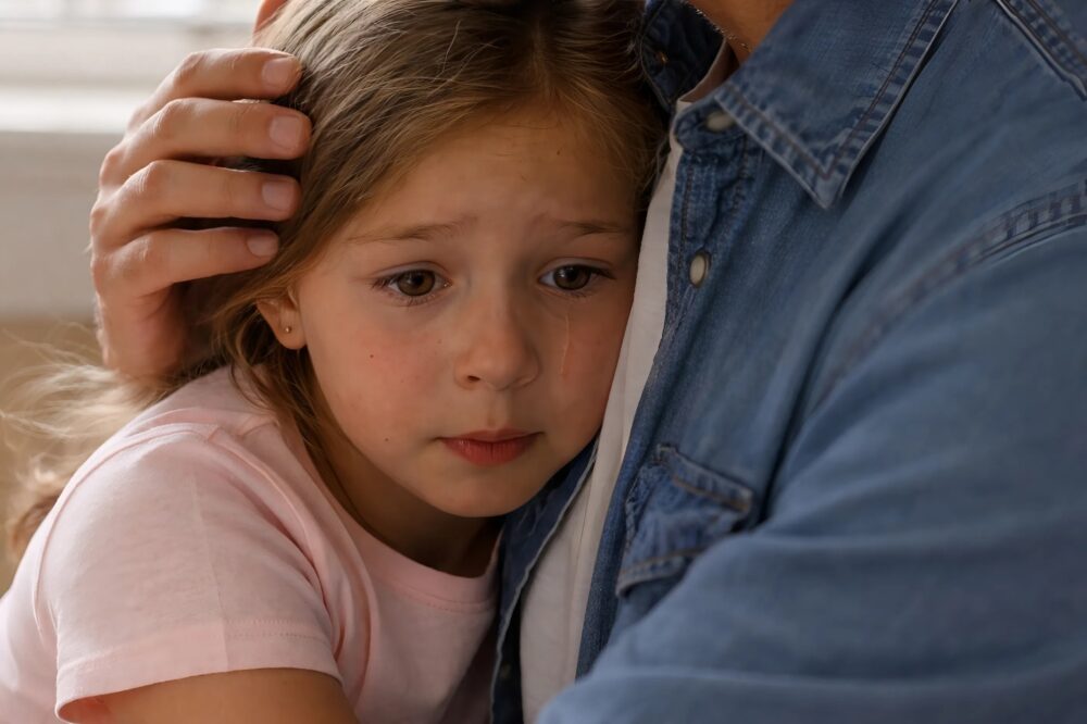 “Alsjeblieft papa, ga niet… anders neemt oma me weer mee naar die plek…”, zei mijn dochter huilend tegen me, terwijl ik op zakenreis moest: ik deed alsof ik vertrok om hen in het geheim te kunnen volgen en wat ik ontdekte liet me sprakeloos achter