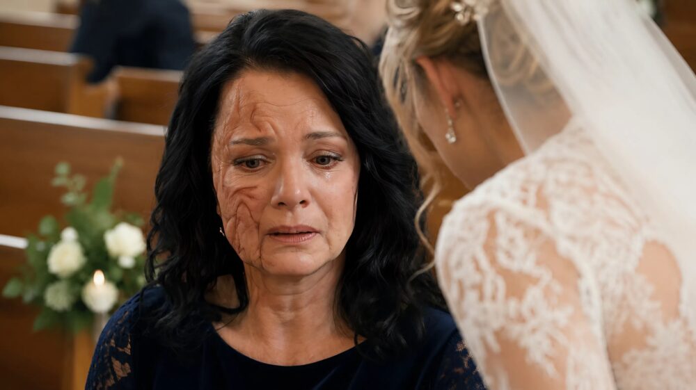 "Ga achterin zitten! Je verpest mijn trouwfoto's," zei mijn zus toen ik naar haar toe liep om haar te feliciteren : toen stond haar schoonmoeder op, en wat ze vervolgens zei, liet iedereen sprakeloos achter