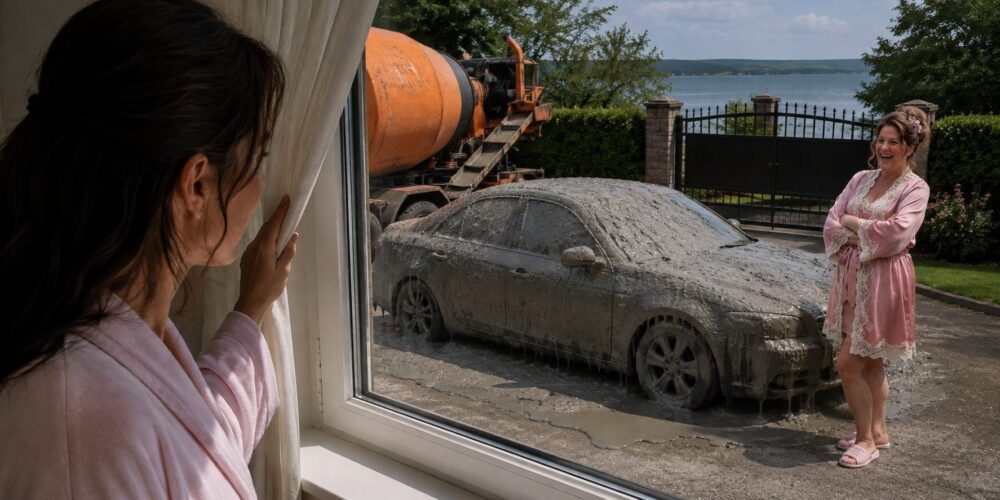 Mijn buurvrouw liet beton over mijn auto storten, alleen omdat ik volgens haar "haar uitzicht op het meer verpestte": Ik kon dat niet zomaar laten gebeuren, dus besloot ik haar een les te leren die ze nooit zou vergeten